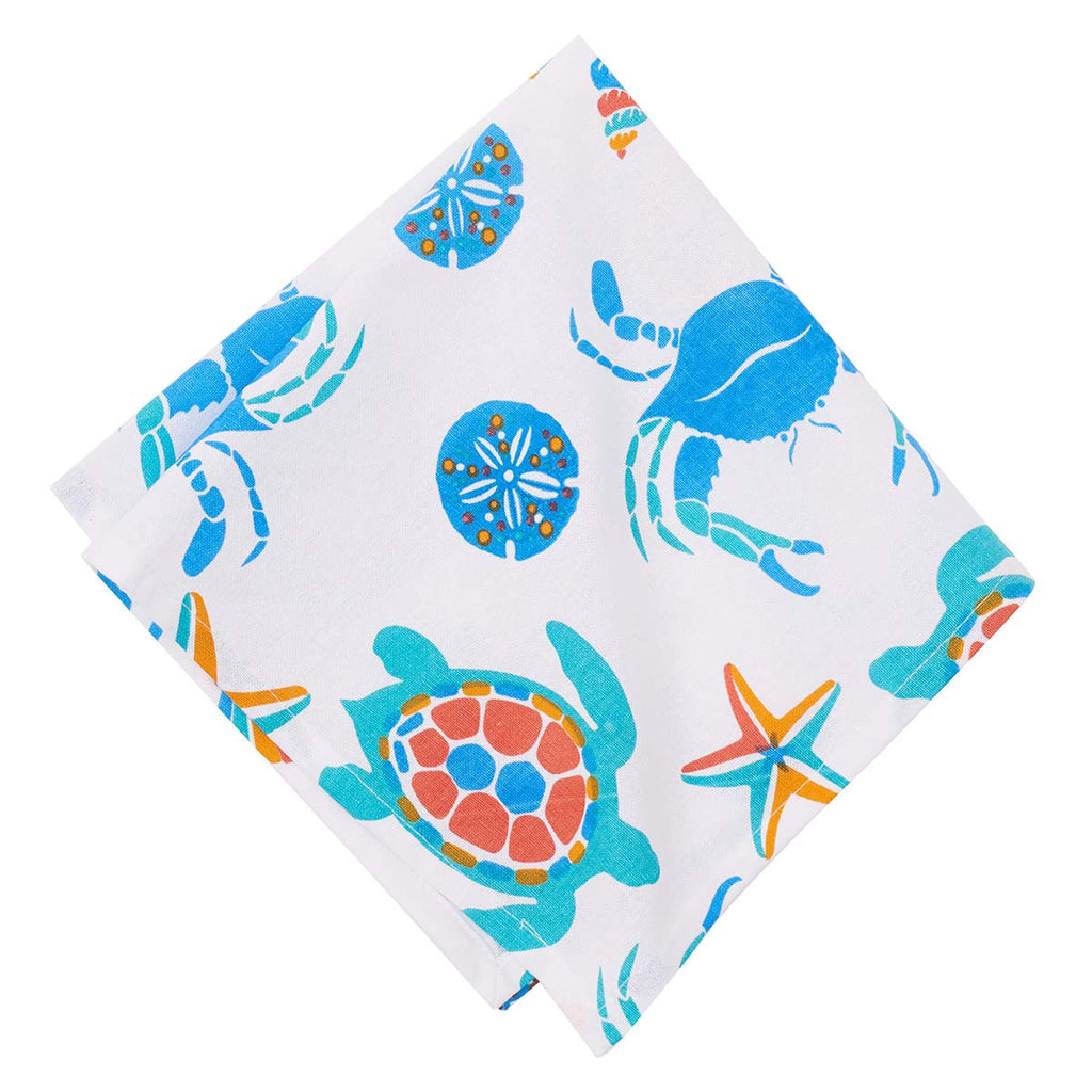Vibrant Sea Life Napkins - Set of 6
