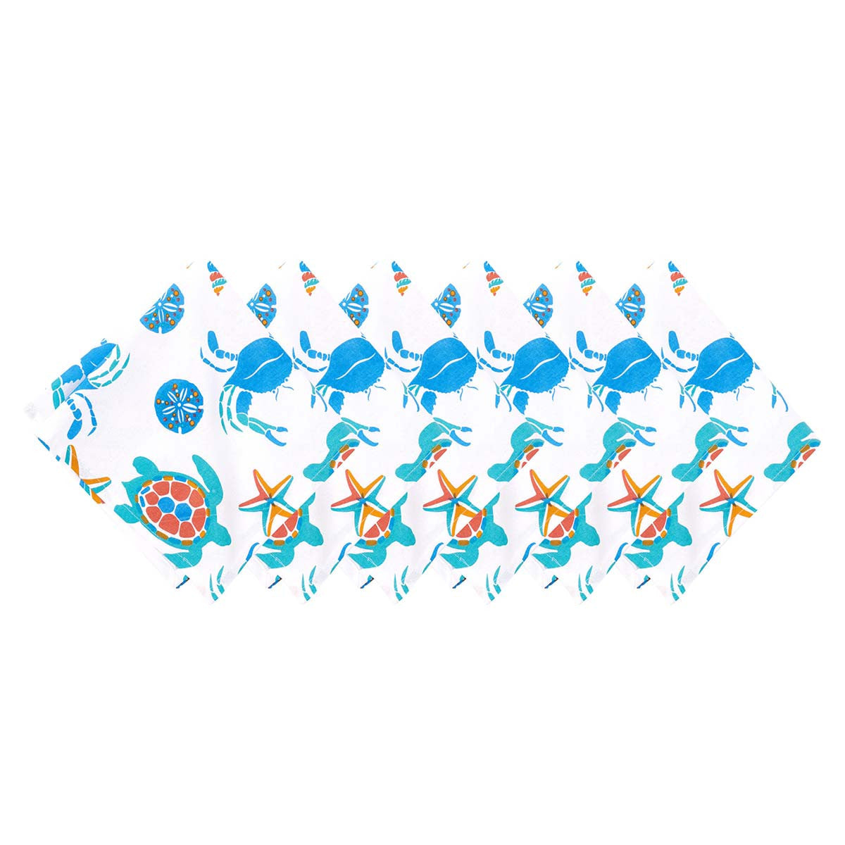 Vibrant Sea Life Napkins - Set of 6