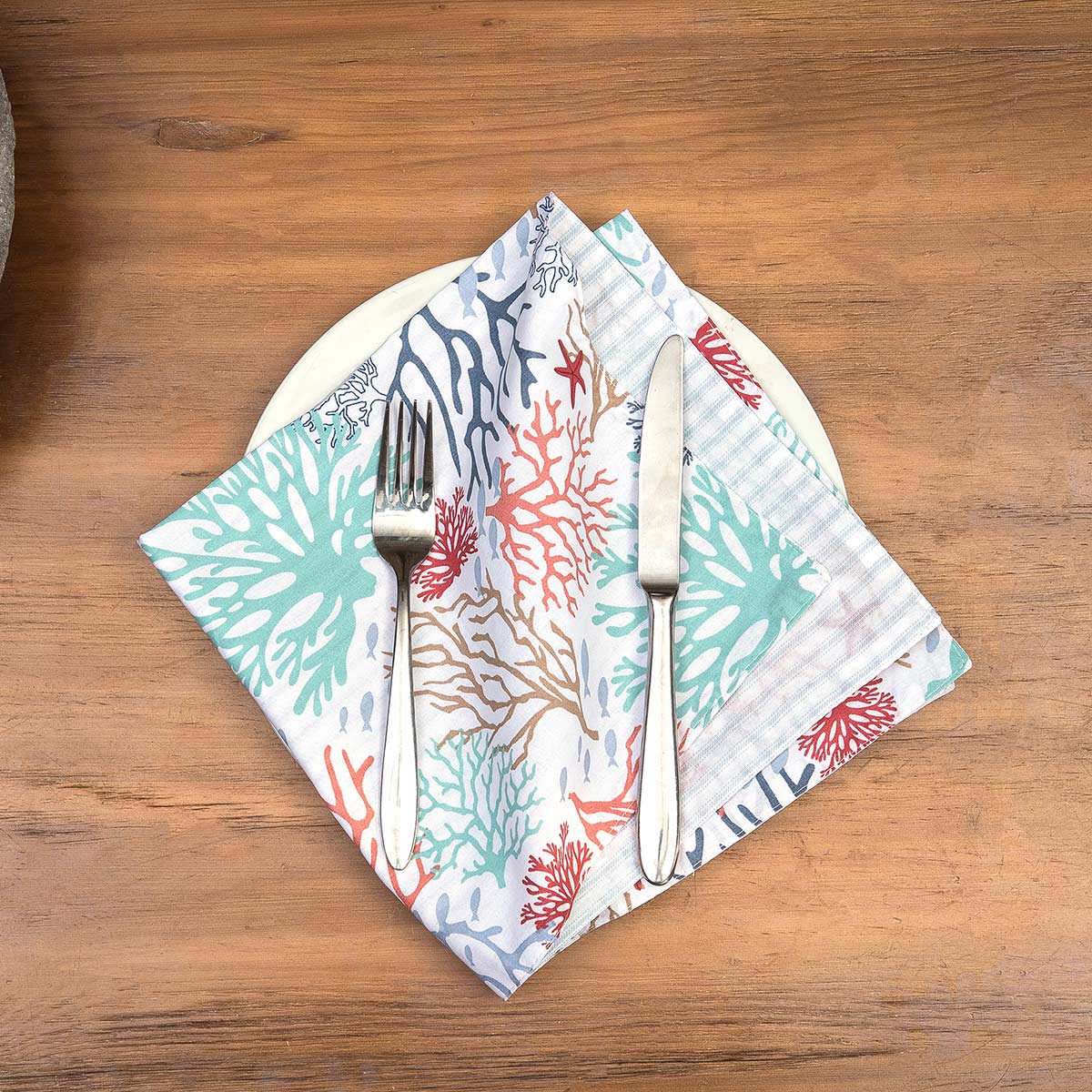 Coral Palette Napkins - Set of 6