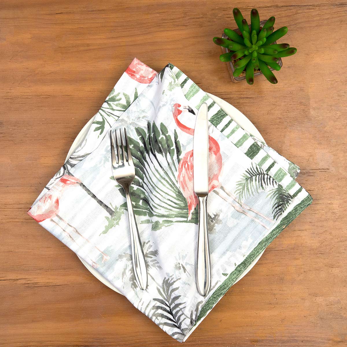 Flamingo Island Napkins - Set of 6