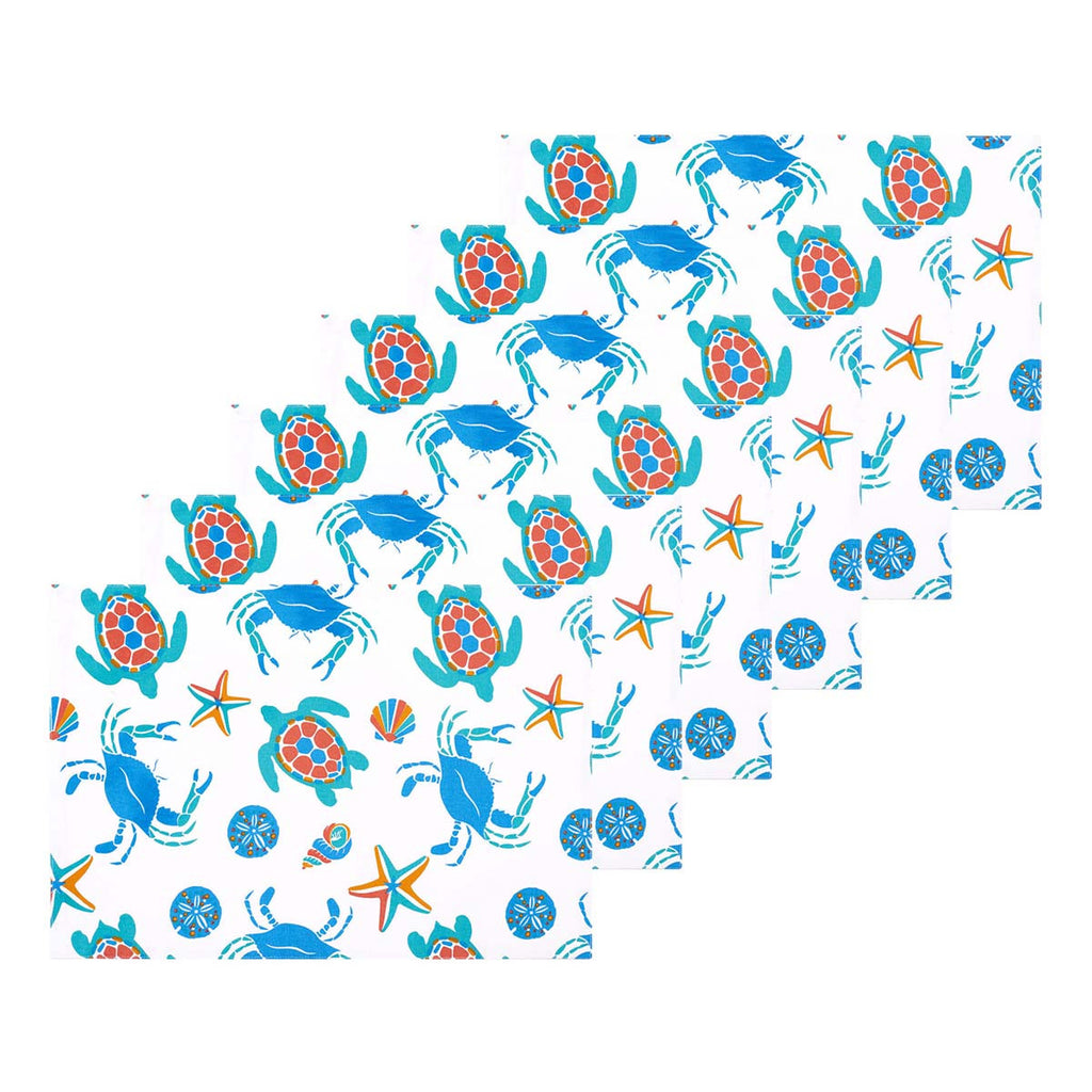 Vibrant Sea Life Placemats - Set of 6
