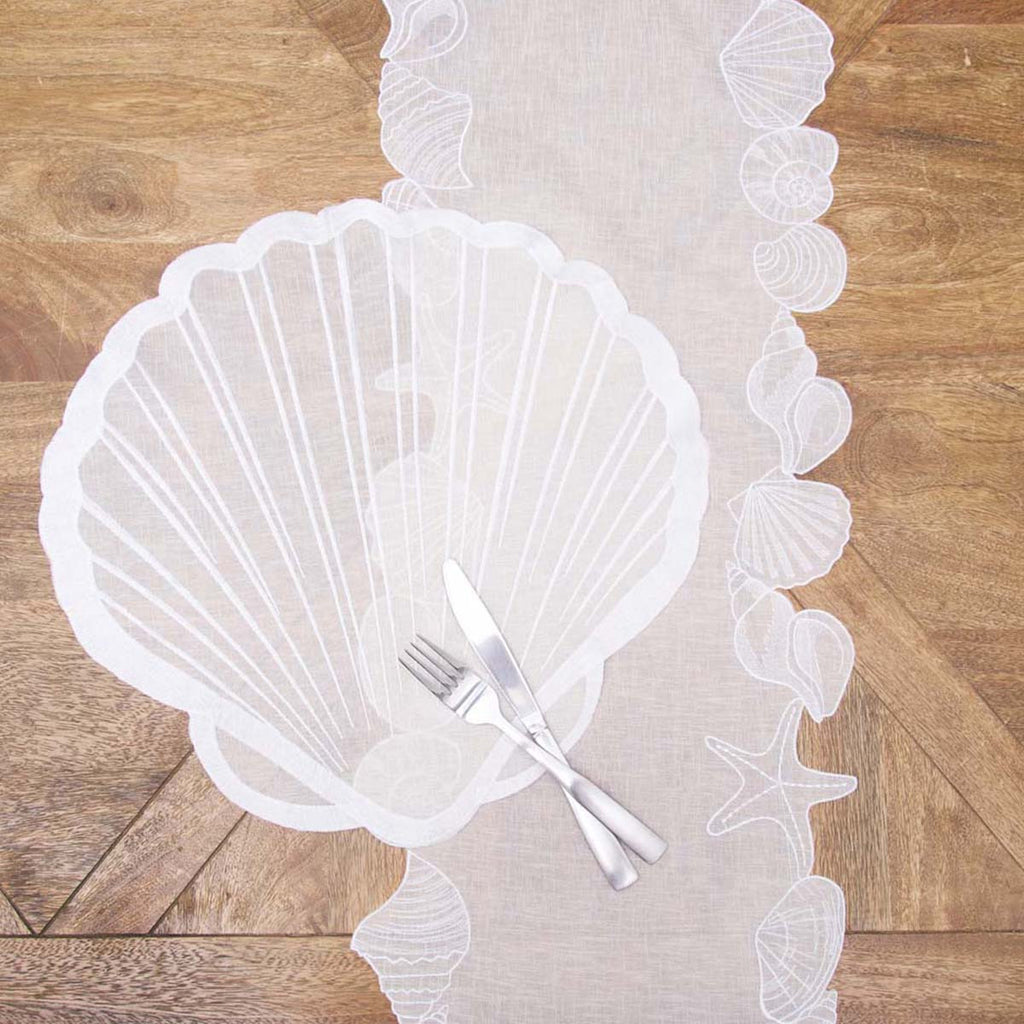 Coastal Shell Table Runner