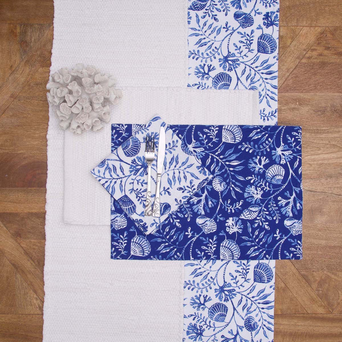 Oceans Blue Table Runner