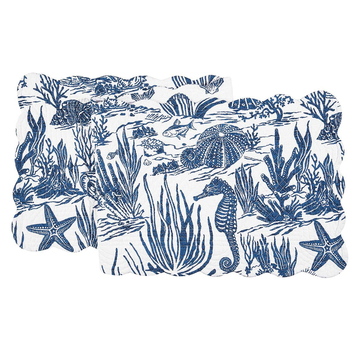 Indigo Coral Table Runner