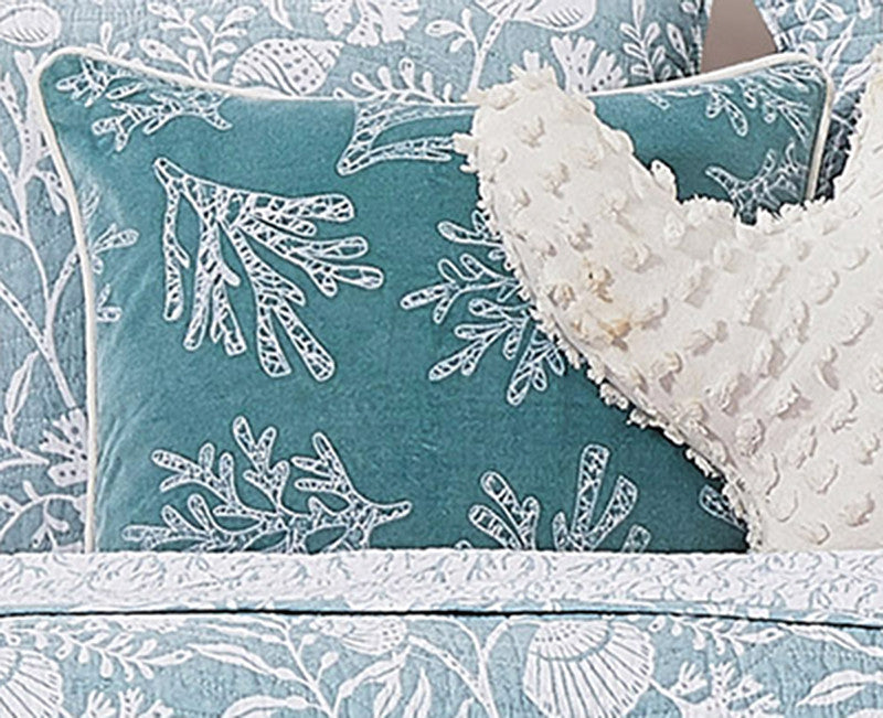 Velvet Coral Accent Pillow