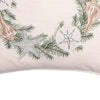 Coastal Carol Wreath Pillow