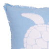 Turtle Tides Blue Pillow