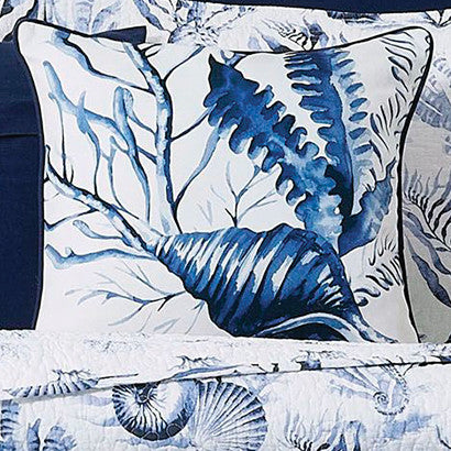 Midnight Coral Reef Pillow