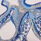 Inked Blue Muse Pillow