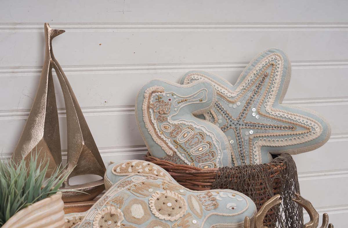 Coastal Turtle Pillow