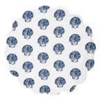 Indigo Coral Round Placemats - Set of 6