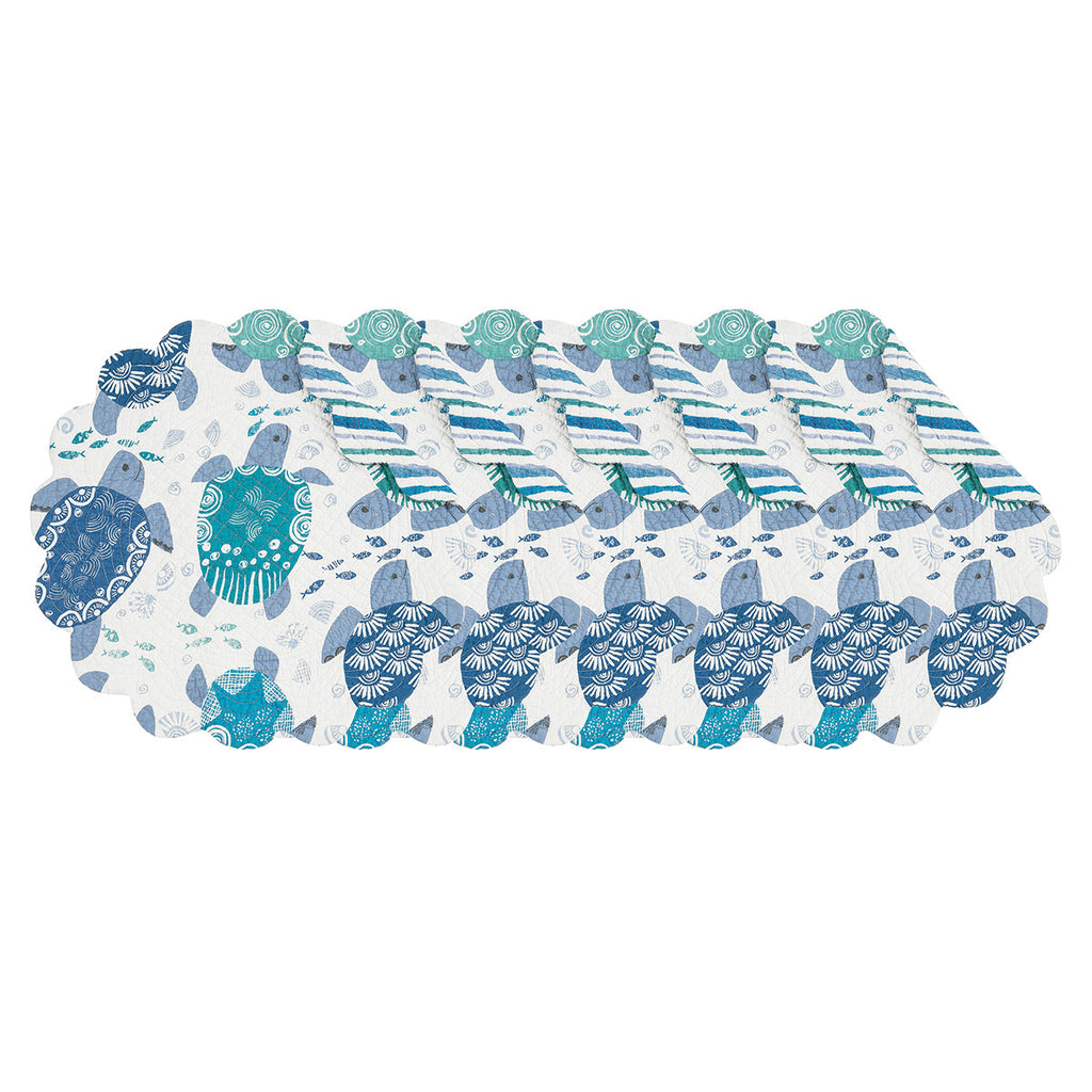 Turtle Tide Round Placemats - Set of 6