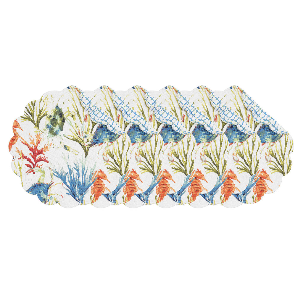 Abundant Seas Round Placemats - Set of 6