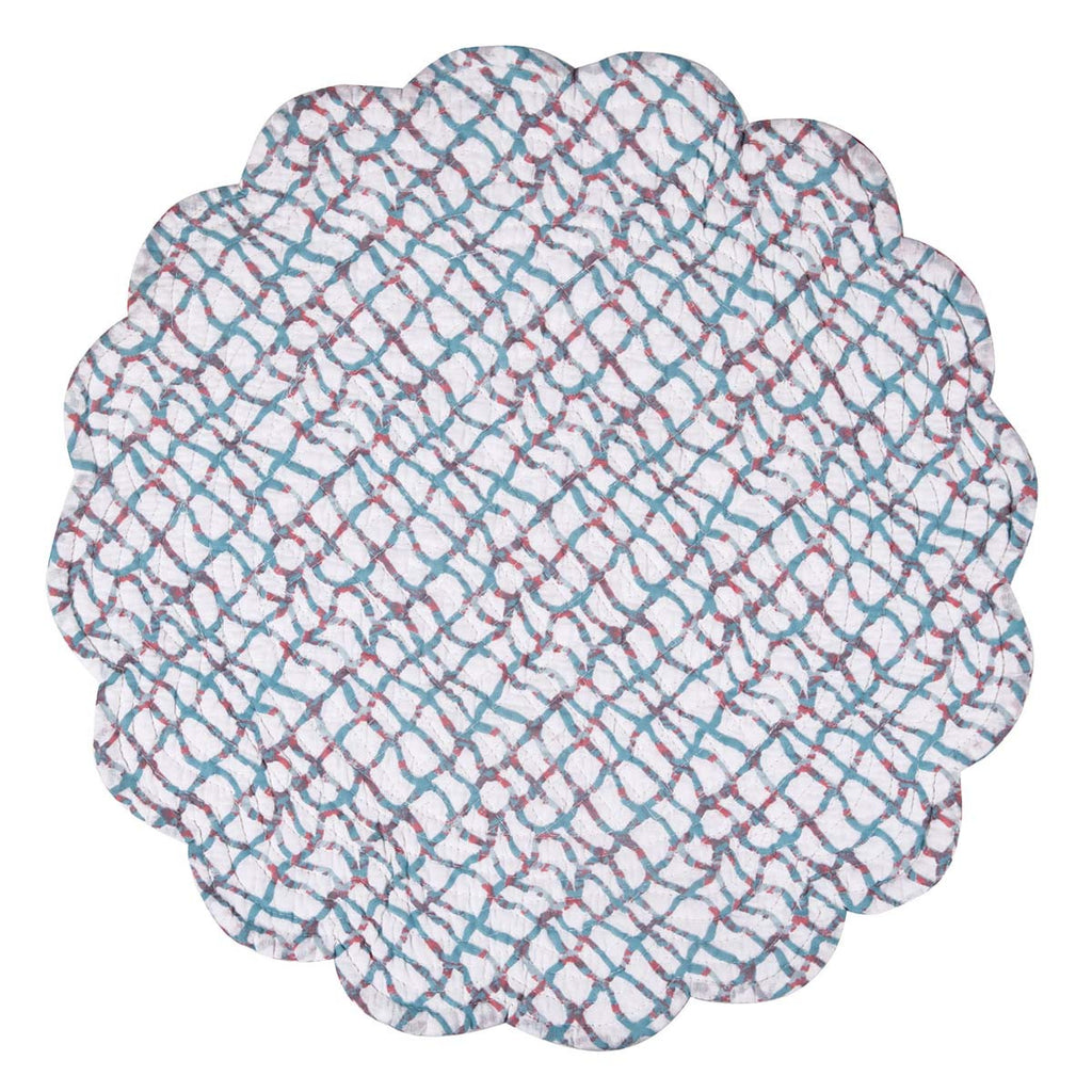 Colorscape Coral Round Placemats - Set of 6