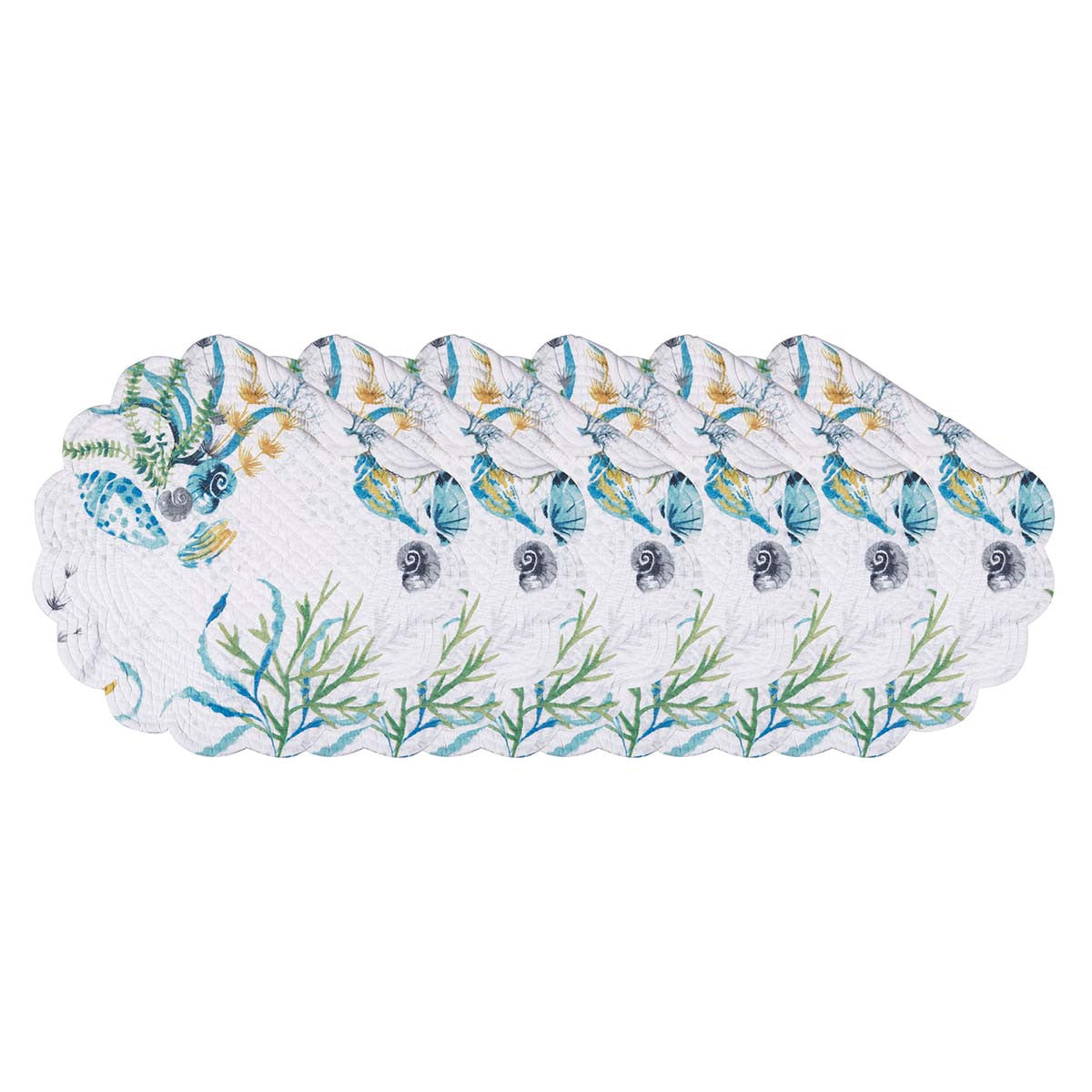 Coral Paradise Round Placemats - Set of 6
