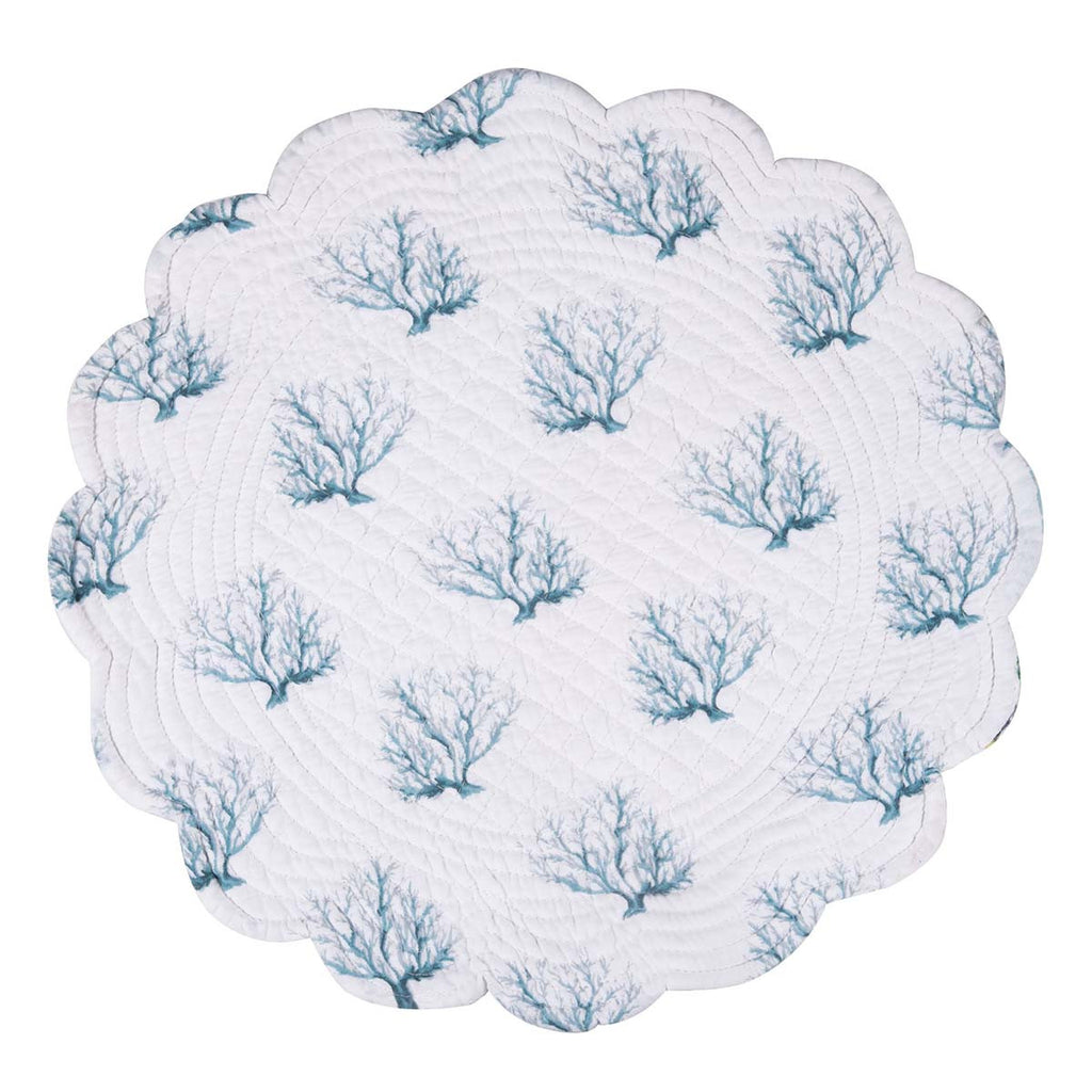 Coral Paradise Round Placemats - Set of 6