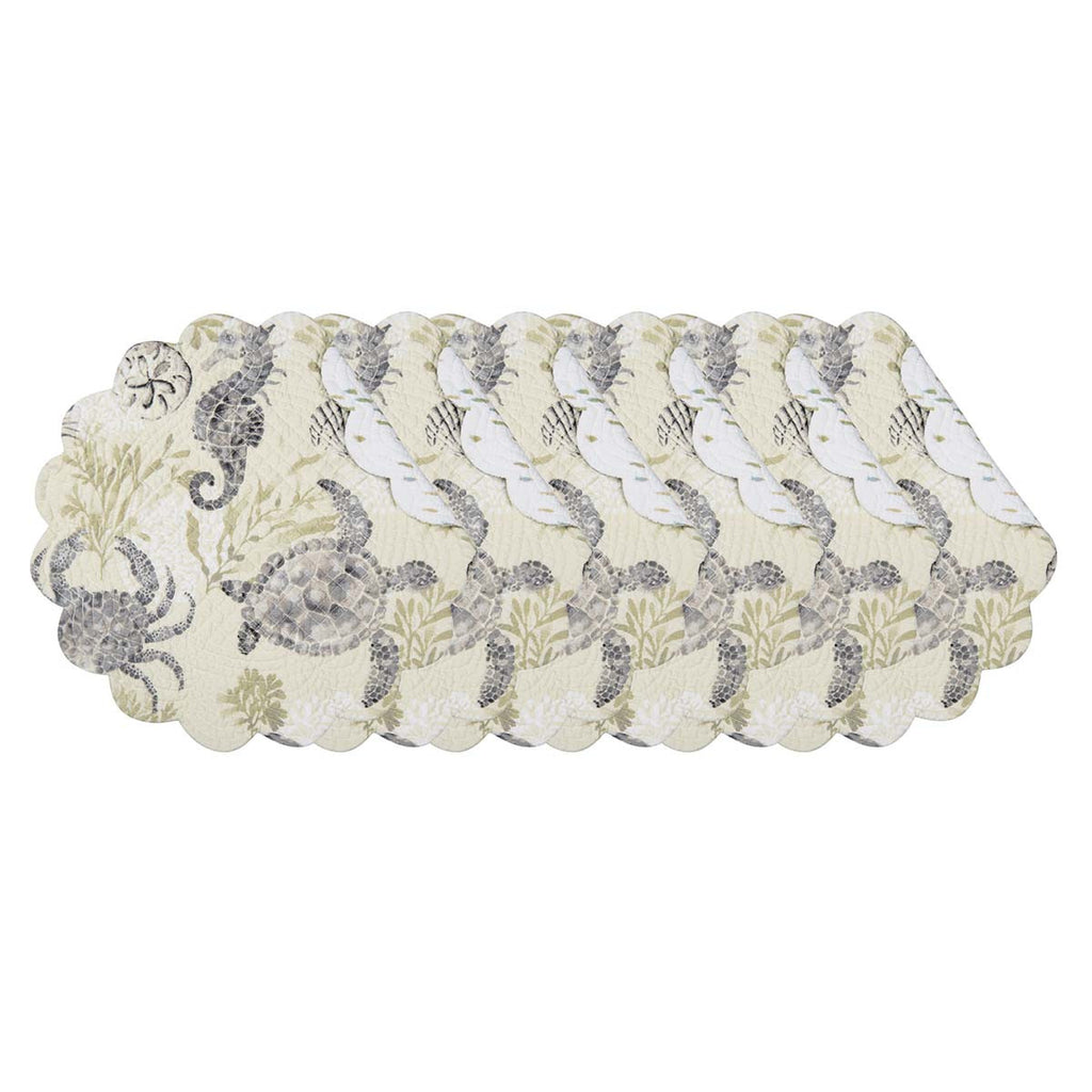 Oceans Deep Round Placemats - Set of 6