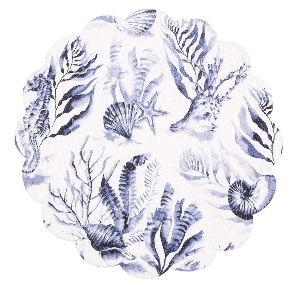 Sea Whisper Round Placemats - Set of 6