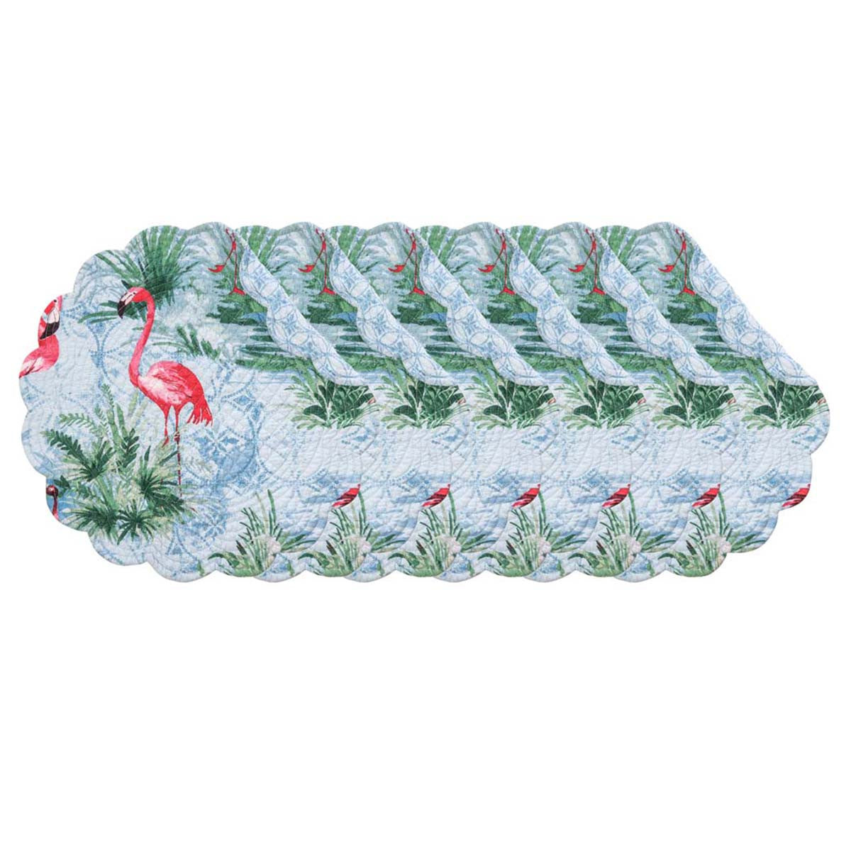 Flamingo Cove Round Placemats - Set of 6
