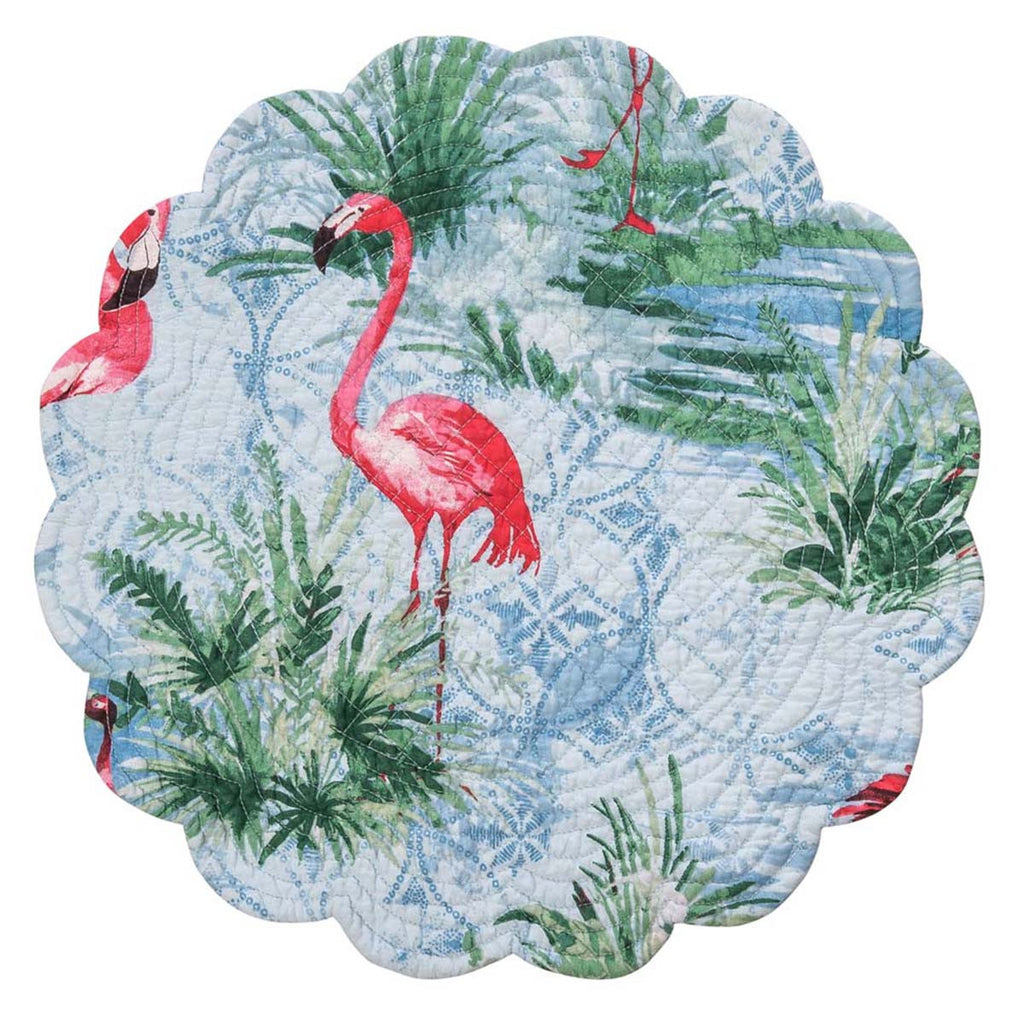 Flamingo Cove Round Placemats - Set of 6