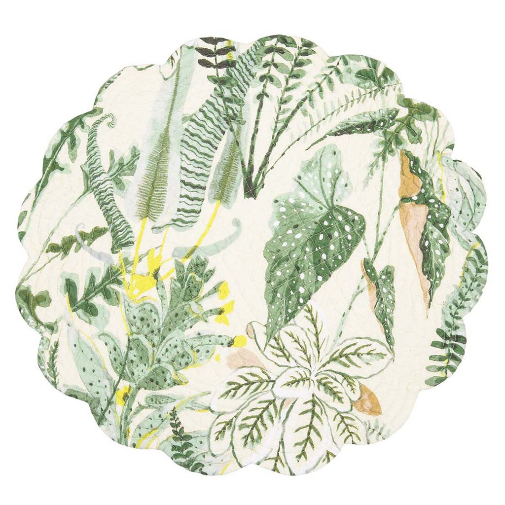 Coastal Flora Round Placemats - Set of 6