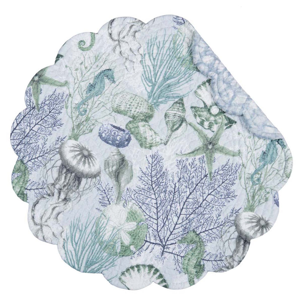 Seascape Coastal Round Placemats - Set of 6