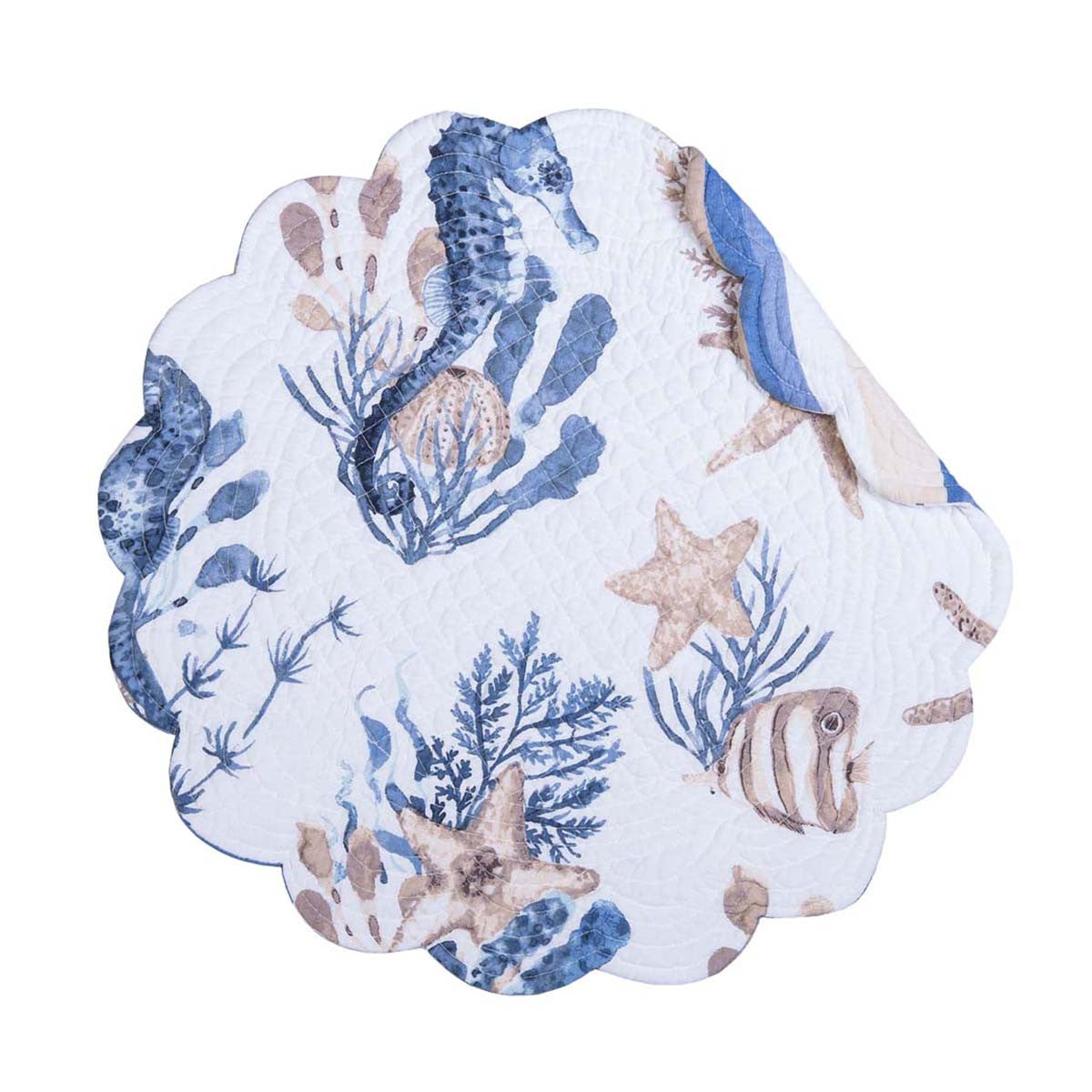 Seaside Seahorse Round Placemats - Set of 6