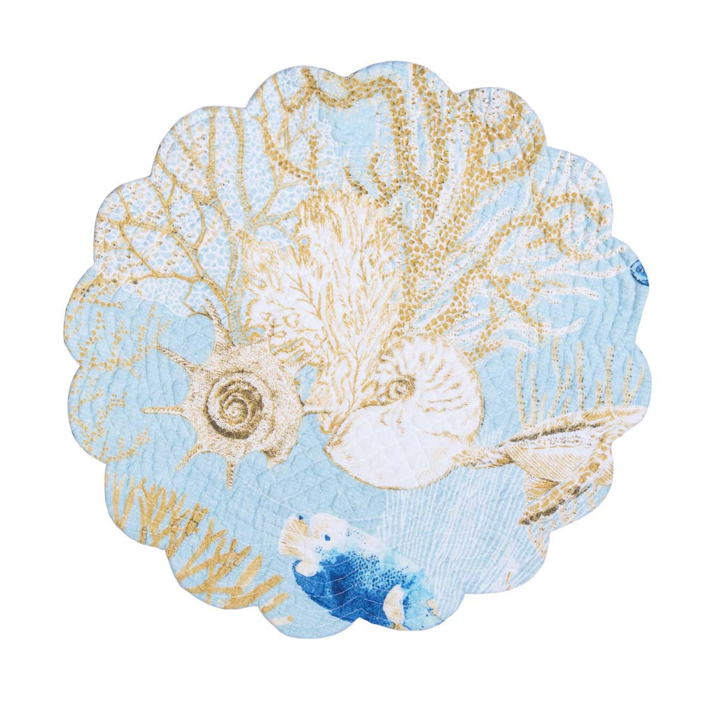 Azure Coast Round Placemats - Set of 6