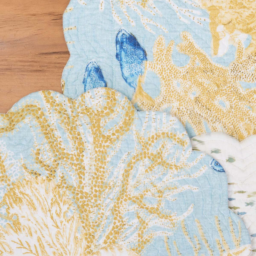 Azure Coast Round Placemats - Set of 6