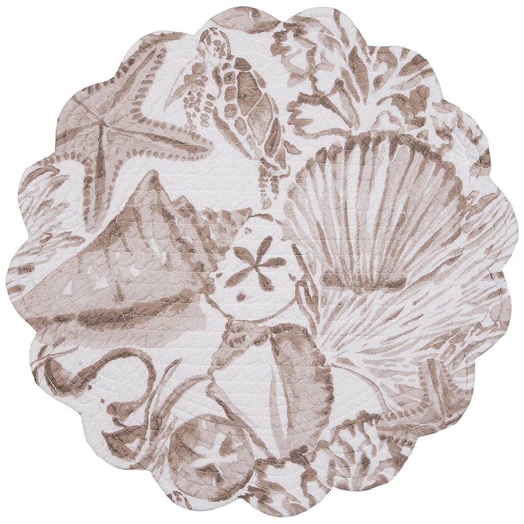 Abundant Shells Round Placemats - Set of 6