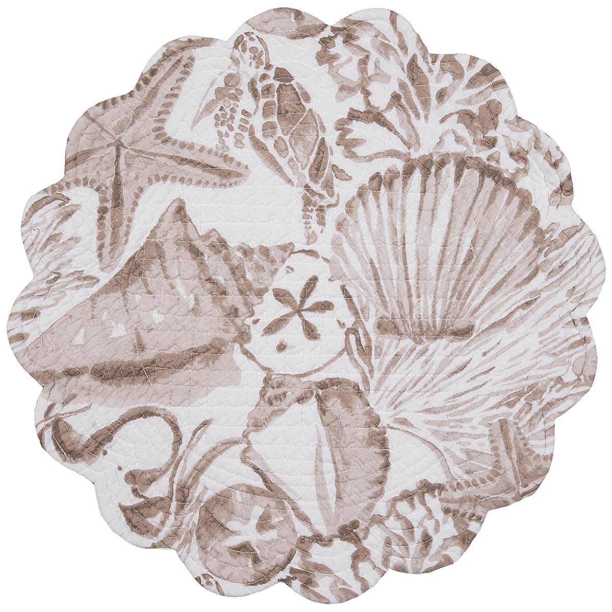Abundant Shells Round Placemats - Set of 6