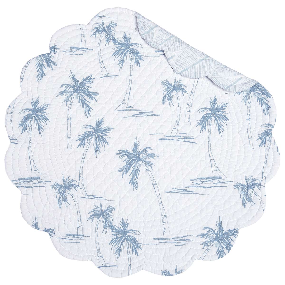 Palm Breeze Round Placemats - Set of 6