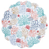 Coral Palette Round Placemats - Set of 6