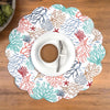 Coral Palette Round Placemats - Set of 6