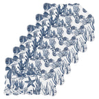 Indigo Coral Placemats - Set of 6