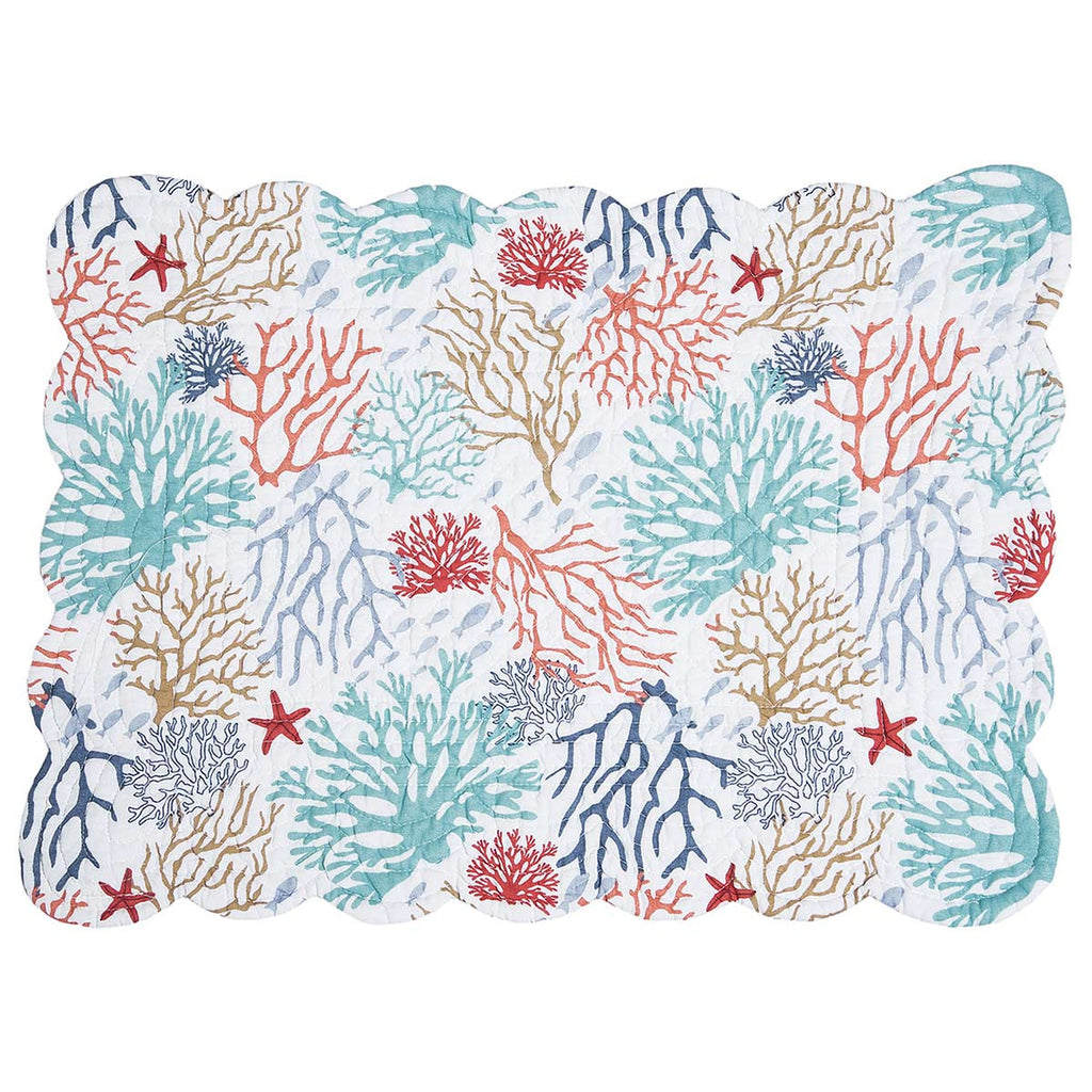 Coral Palette Placemats - Set of 6