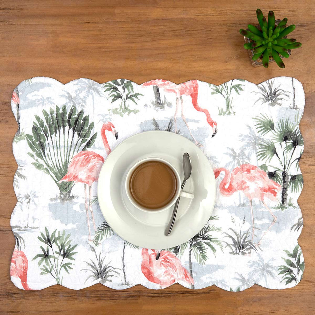 Flamingo Island Placemats - Set of 6