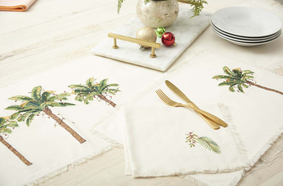 Palm Party Napkins - Set of 4