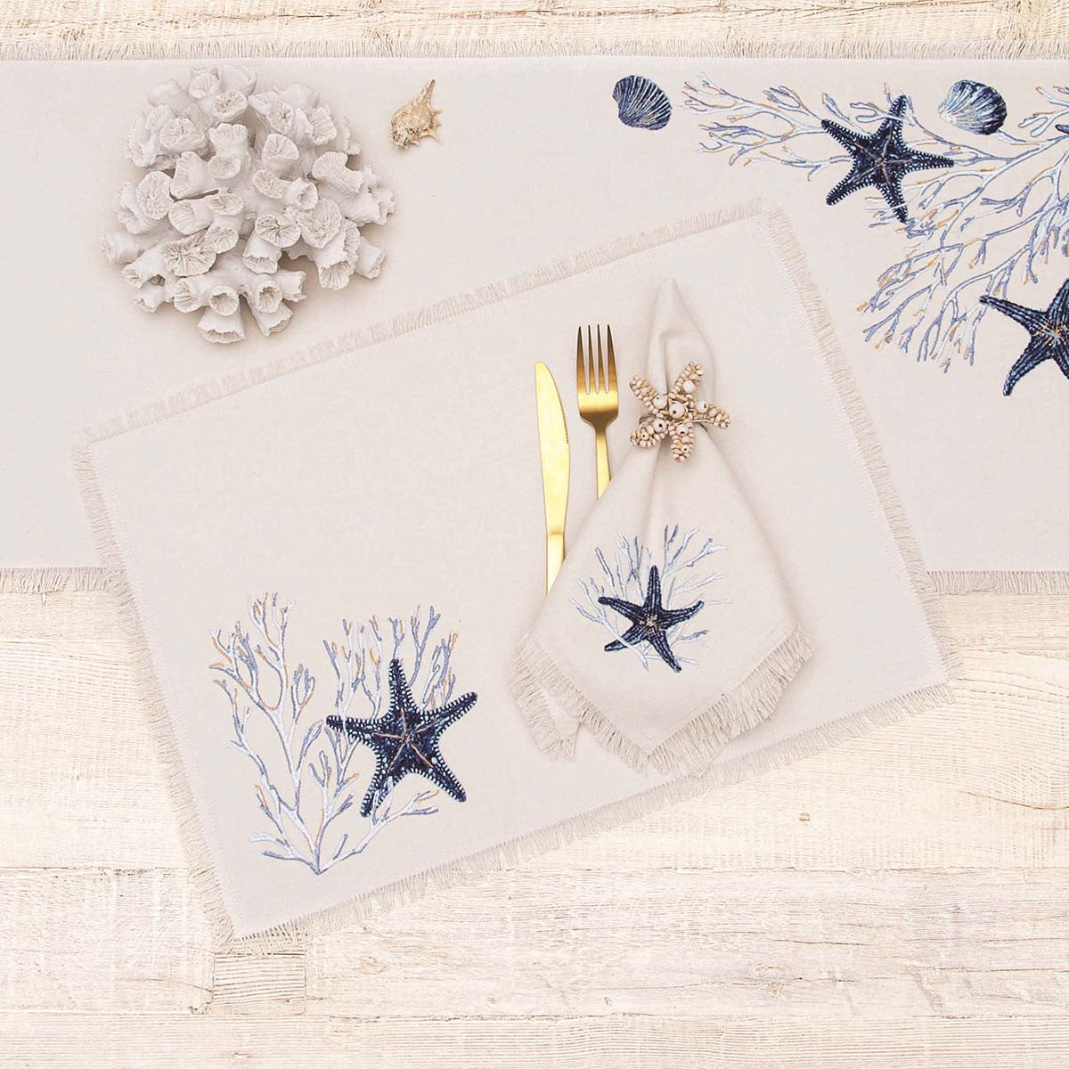 Blue Tidepool Napkins - Set of 4