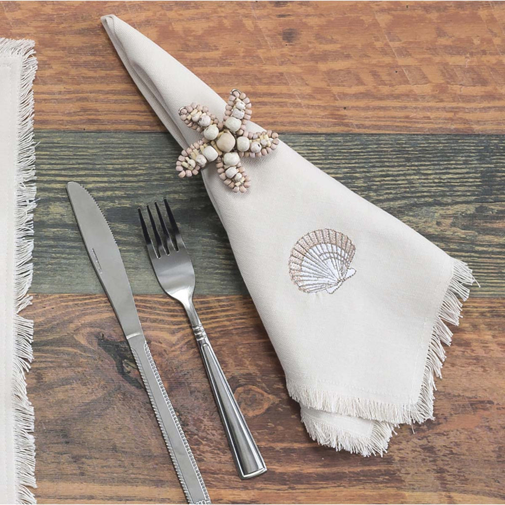 Ocean Starfish Napkin Rings - Set of 4