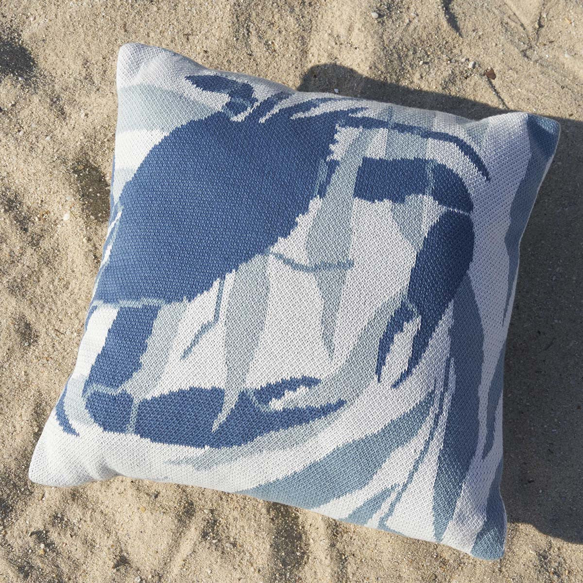 Crabsolutely Cozy Knit Pillow
