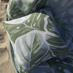 Beachy Botanica Knit Pillow