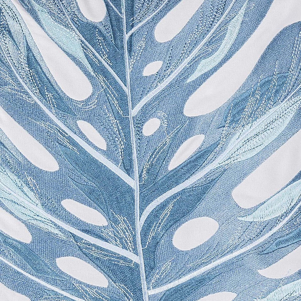 Cerulean Monstera Square Indoor/Outdoor Pillow