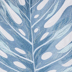Cerulean Monstera Square Indoor/Outdoor Pillow