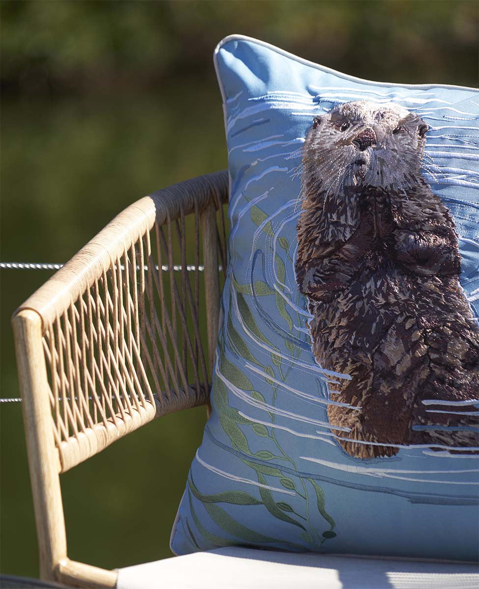 Otter's View Indoor/Outdoor Pillow - OUT OF STOCK UNTIL 08/03/2026