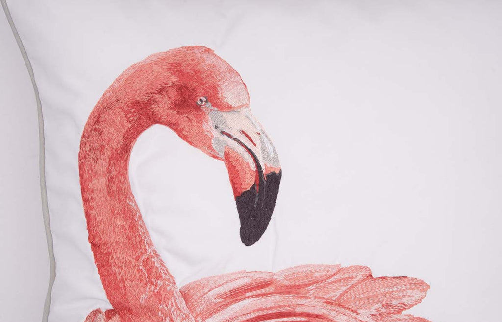 Pink Flamingo Indoor/Outdoor Pillow - Right Facing