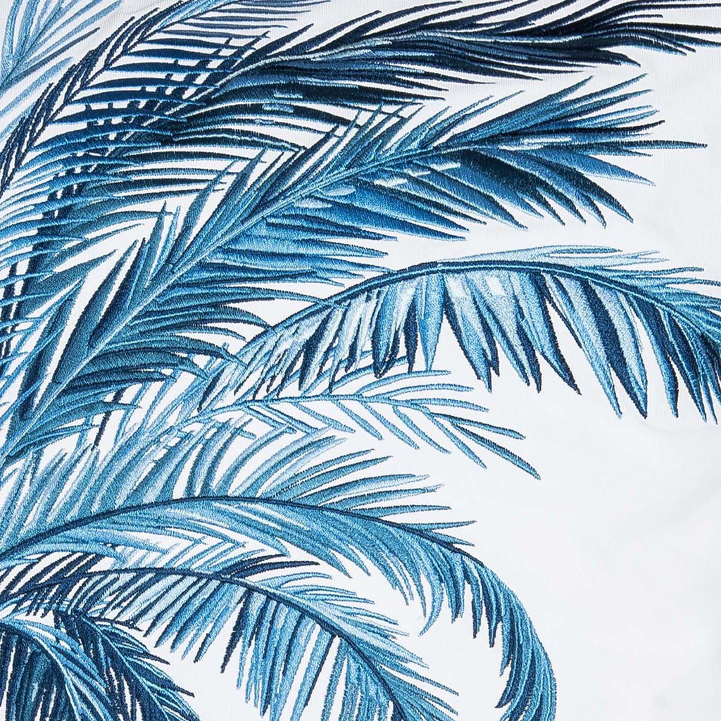 Palm Beach Blues Indoor/Outdoor Pillow - Left Facing