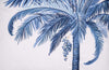 Palm Beach Blues Indoor/Outdoor Pillow - Right Facing