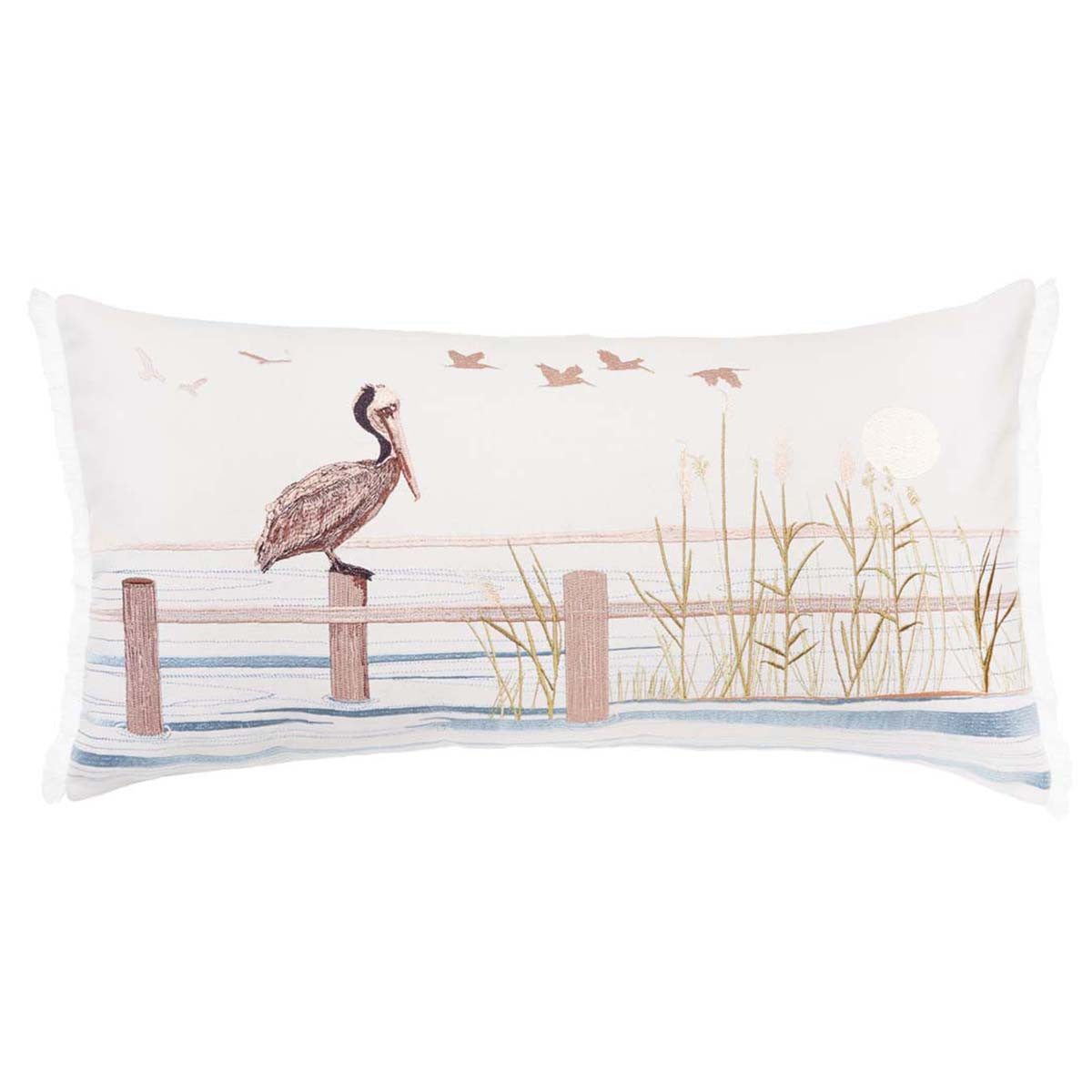 Bayshore Pelican Lumbar Pillow