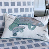 Manatee March Indoor/Outdoor Lumbar Pillow